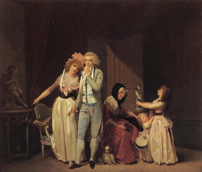 Louis-Leopold Boilly Ce qui allume l'amour l'eteint ou le philosophe Sweden oil painting art